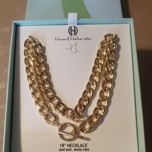 House of Harlow 1960 Gold Necklace